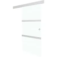 vidaXL Schiebetür mit Softclose ESG-Glas und Aluminium 90x205 cm