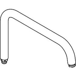 Ideal Standard Rohrbogen, starr, U-Form, Chrom F961146AA