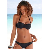 bruno banani Bügel-Bandeau-Bikini Damen schwarz Gr.42 Cup C,