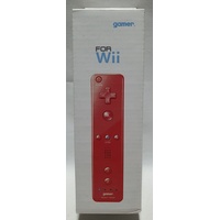 Gamer Wii Remote Plus Controller Red for Nitnendo Wii incl. Wii Remote Jacket