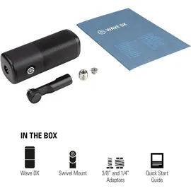 Elgato Wave DX Dynamisches XLR-Mikrofon, Nierencharakteristik