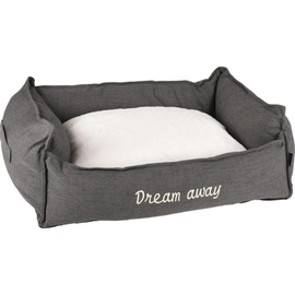 Karlie FLAMINGO Hundebett mit Reißverschluss Dream Away Grau 90x70 cm