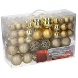 Hti-Living Weihnachtskugel Set, 100 Stück Gold