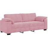 vidaXL 3-Sitzer-Sofa Rosa 178 cm Samt, Couch, Dreisitzer-Sofa Samt, modulares Clubsessel