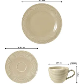 SELTMANN WEIDEN Beat Kaffeeservice 18-tlg. sandbeige