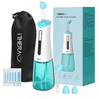 I-THERA-U Elektrisch Nasendusche Erwachsene 300ml Wiederaufladbar Nasenspülung Tragbar Nasal Sinus Rinse Nasendusch Nasenspülkanne Nose Cleaner