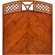 Andrewex Sichtschutzelement Toulon 180 x 195 cm Braun Holz