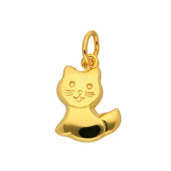 Ketten-Anhänger ADELIA ́S "Damen Goldschmuck 333 Gold Anhänger Katze", gold, Schmuckanhänger, Damen, Gelbgold 333, 333 Gold Goldschmuck für Damen