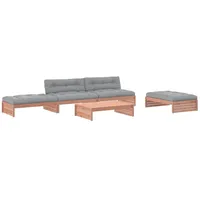 vidaXL 5-tlg Garten-Lounge-Set mit Kissen Massivholz Douglasie Modell 8