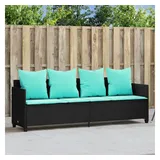 vidaXL Sonnenliege 368352 200 x 65 x 30 cm Schwarz
