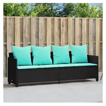 vidaXL Sonnenliege 368352 200 x 65 x 30 cm Schwarz