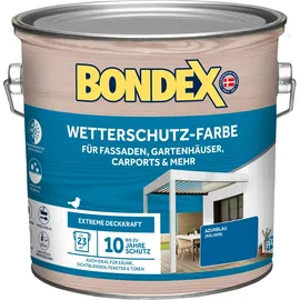 Bondex Wetterschutz-Farbe RAL 5009 Azurblau