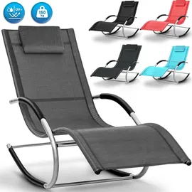 tillvex Relaxliege Sonnenliege 150 x 60 x 89 cm Rot