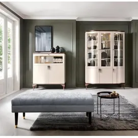 JV Möbel Vitrine 51 x 205 x 143 cm Beige