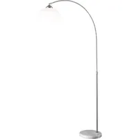 GLOBO LED Bogen Stehlampe höhenverstellbar Bogenleuchte weiß Wohnzimmerlampe Sockel