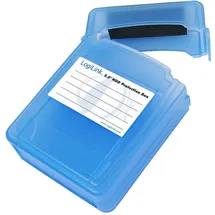 Logilink UA0132 Festplatte Schutzhülle für 2x (2,5 Zoll) HDD, blau