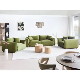 Beliani Sofa Set 5-Sitzer LUVOS Samtstoff Grün