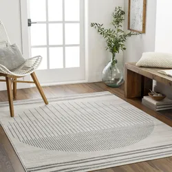 Livabliss Teppich "SANTIAGO", rechteckig, 10 mm Höhe, Skandinavischer Teppich, Kurzflor Boho-Wohnzimmerteppich, Läufer