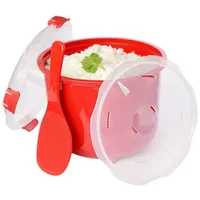 Sistema Microwave Reiskocher, 2,6 l, rot/transparent Einheitsgröße Rot
