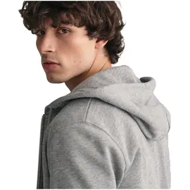 GANT REG Shield Full Zip Hoodie Herren Grau 4XL