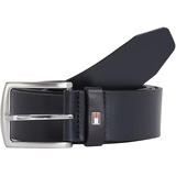 Tommy Hilfiger Herren Gürtel New Denton Belt 4.0 Ledergürtel, Blau (Midnight), 115