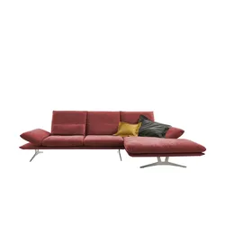 KOINOR Ecksofa aus Flachgewebe Francis ¦ rot ¦ Maße (cm): B: 314 H: 93 T: 159