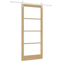 vidaXL Schiebetür rechts 93 x 211 cm Braun