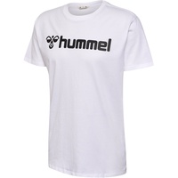 hummel Herren Hmlgo 2.0 Logo S/S T-Shirt Weiß, XL