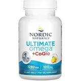 Nordic Naturals, Ultimate Omega + CoQ10, 1280mg Omega-3 + 100mg Q10, Zitrone, 60