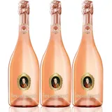 Fürst von Metternich Rosé Sekt Trocken (3 x 0,75 l) Exklusive Rosé-Cuvée aus hellgekeltertern Spätburgunder-Grundweinen, ausgewählte deutsche Weinbaugebiete, fruchtig und elegant