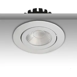 ISOLED LED Einbaustrahler Glas Metall 3,0 cm IP65 8W 650lm warmweiß