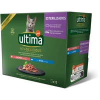 Ultima Nassfutter für Katzen Multipack Lachs & Thunfisch Katzenfutter
