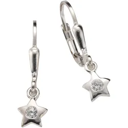Zeeme for Kids Ohrringe 925 Silber Zirkonia weiß
