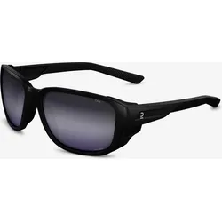 Sonnenbrille Damen/Herren Kategorie 4 polarisierend Wandern - MH570 rauchschwarz|rauchschwarz No Size