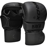 RDX MMA Handschuhe für Kampfsport Grappling Training, Maya Hide Leder Kara Sparring Handschuhe, Punchinghandschuhe für Muay Thai, Kickboxen, Freefight, Boxsack Gloves (MEHRWEG)