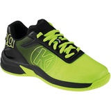 Kempa Herren Attack 2.0 Junior Sneaker Freizeitschuh Halbschuh Lauf-und Sportschuh Turnschuhe Handball Jogging Outdoor Freizeit Shoes-leicht und atmungsaktiv, Fluo Gelb Schwarz