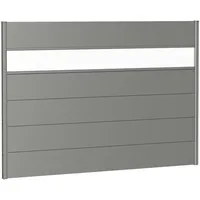 Biohort Sichtschutz, Grau, Metall, Kunststoff, 194x137x4.4 cm, Sonnen- & Sichtschutz, Sichtschutz Garten, Paravents outdoor