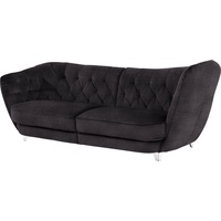 Leonique Big-Sofa Retro schwarz