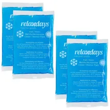 Relaxdays 12x Kühlpads rechteckig blau Weiß,Blau