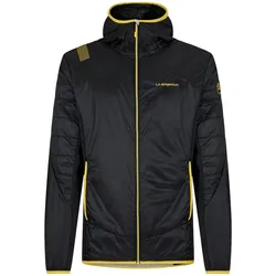 La Sportiva Isolationsjacke Aequilibrium Insulation Hoody (leicht, atmungsaktiv) schwarz/gelb Herren