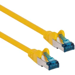 GOOBAY Patchkabel Category 6A 0,25m 500 MHz doppelt geschirmt gelb