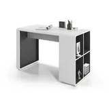 MCA Furniture Schreibtisch weiß ¦ Anthrazit Computertisch Bürotisch, Tadeo 119x59cm (40170WG7)