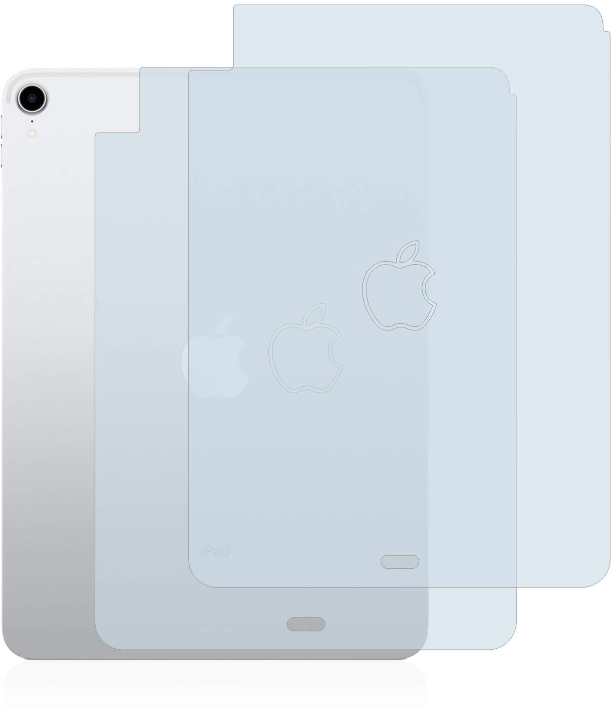 BROTECT Entspiegelungs-Schutzfolie für Apple iPad Pro 11" 2018 (Rückseite) (2 Stück) Matte Displayschutz-Folie, Anti-Reflex, Anti-Fingerprint