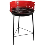 Rundgrill, Standgrill 56 x 33 cm 4-Fach höhenverstellbarer Holzkohlegrill