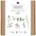 Rico Design Stick & Stitch Packung, Blumen XL // 8 Stk., 8 Designs // Wasserlösliche Stickvorlage, Stickgarn, Sticknadel und Anleitung