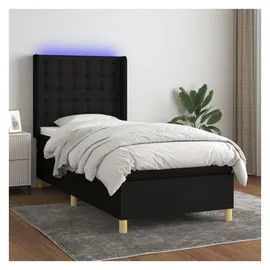 vidaXL Boxspringbett 100 x 200 cm Schwarz