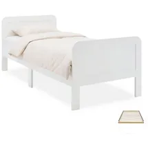 Homestyle4u Komfortbett 90 x 200 cm Weiß