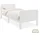 Homestyle4u Komfortbett 90 x 200 cm Weiß