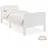 Homestyle4u Komfortbett 90 x 200 cm Weiß