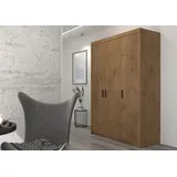 Küchen-Preisbombe Drehtürenschrank Elena 130 x 190,5 x 53 cm Eiche